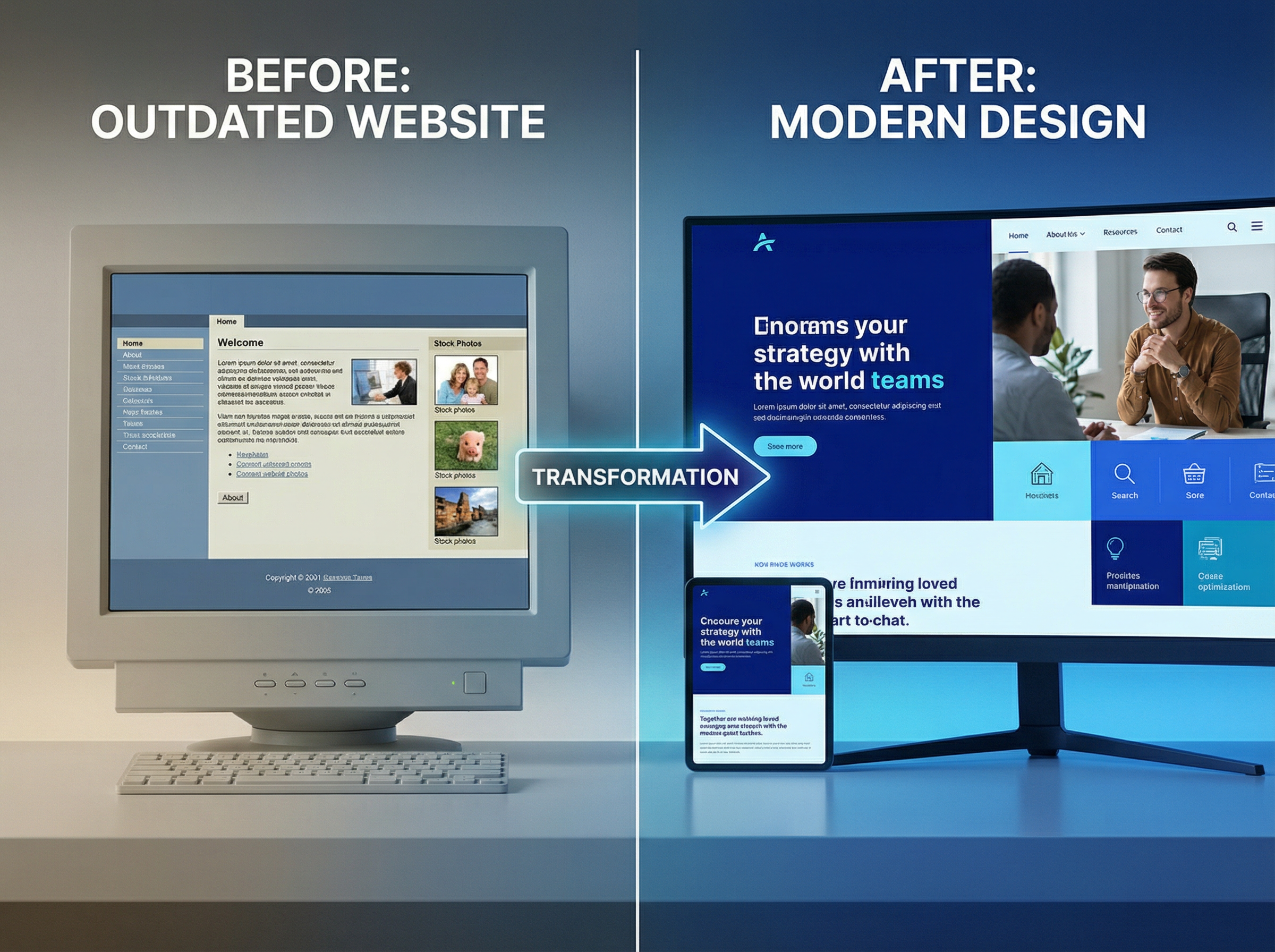 Webseiten Relaunch und Modernisierung alter Webseiten